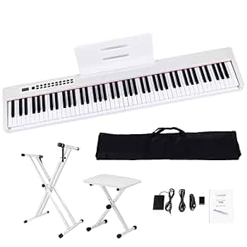 Amazon | Carina 電子ピアノ 88鍵盤 キーボード 充電式